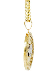 10K Yellow Gold Medusa Style Necklace | Appx. 29.9 Grams
