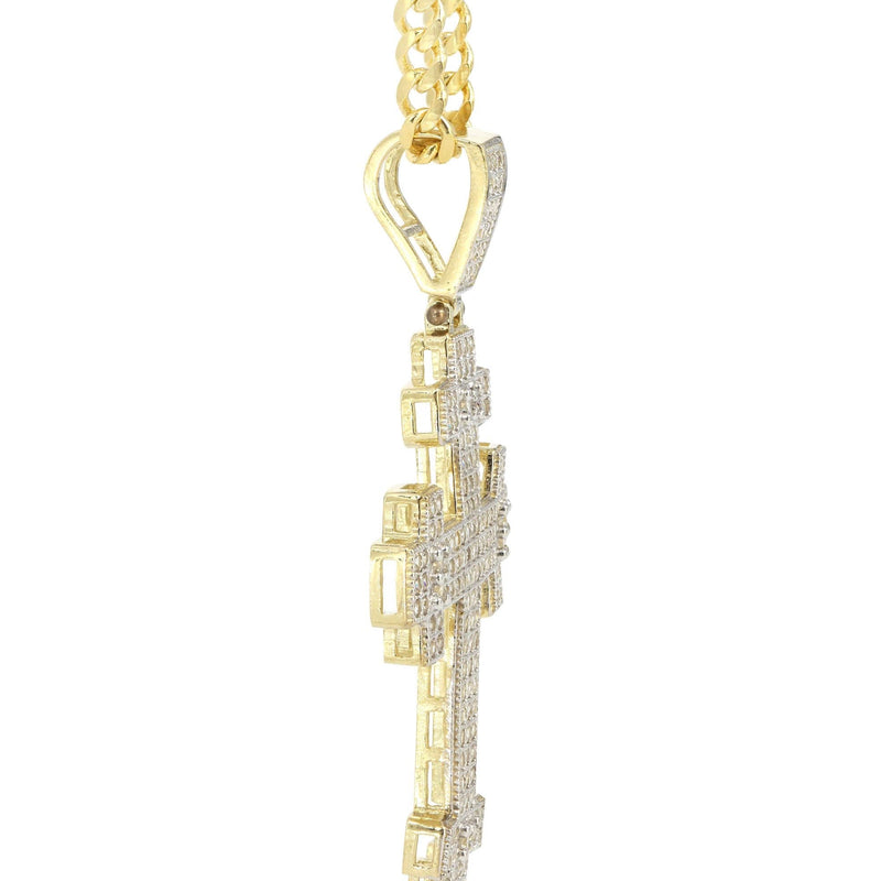 10K Yellow Gold Cross Necklace | Appx. 16.8 Grams