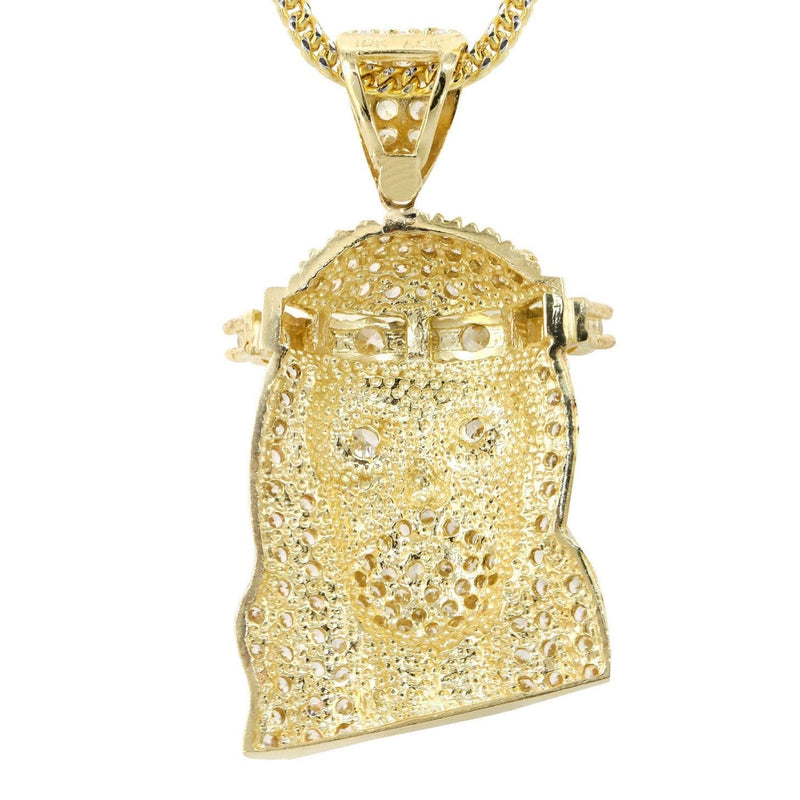 10K Yellow Gold Jesus Piece Chain | Appx. 23.2 Grams