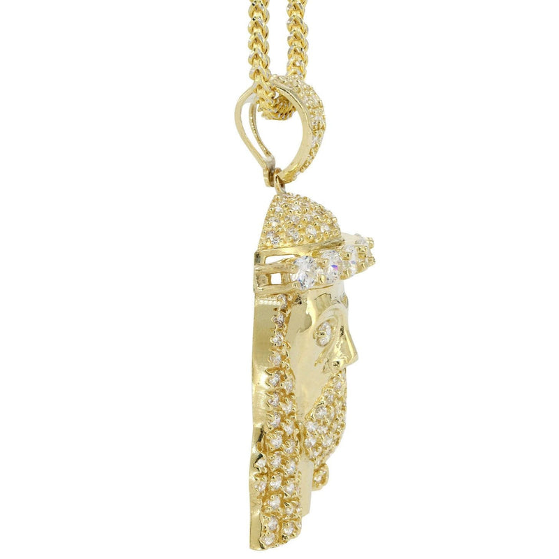 10K Yellow Gold Jesus Piece Chain | Appx. 23.2 Grams