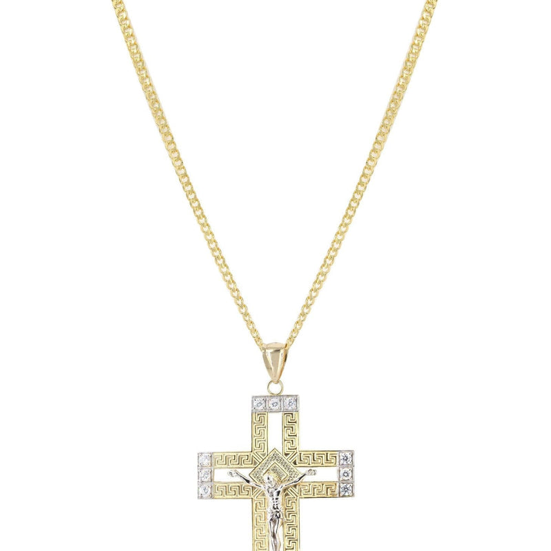 10K Yellow Gold Cross /Crucifix Necklace | Appx. 20.8 Grams