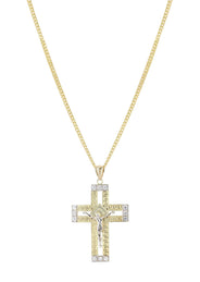 10K Yellow Gold Cross /Crucifix Necklace | Appx. 20.8 Grams