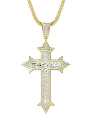 10K Yellow Gold Cross Necklace | Appx. 14.7 Grams