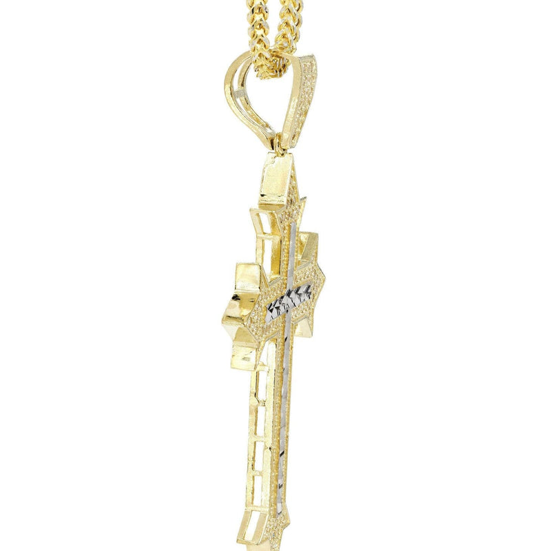 10K Yellow Gold Cross Necklace | Appx. 14.7 Grams