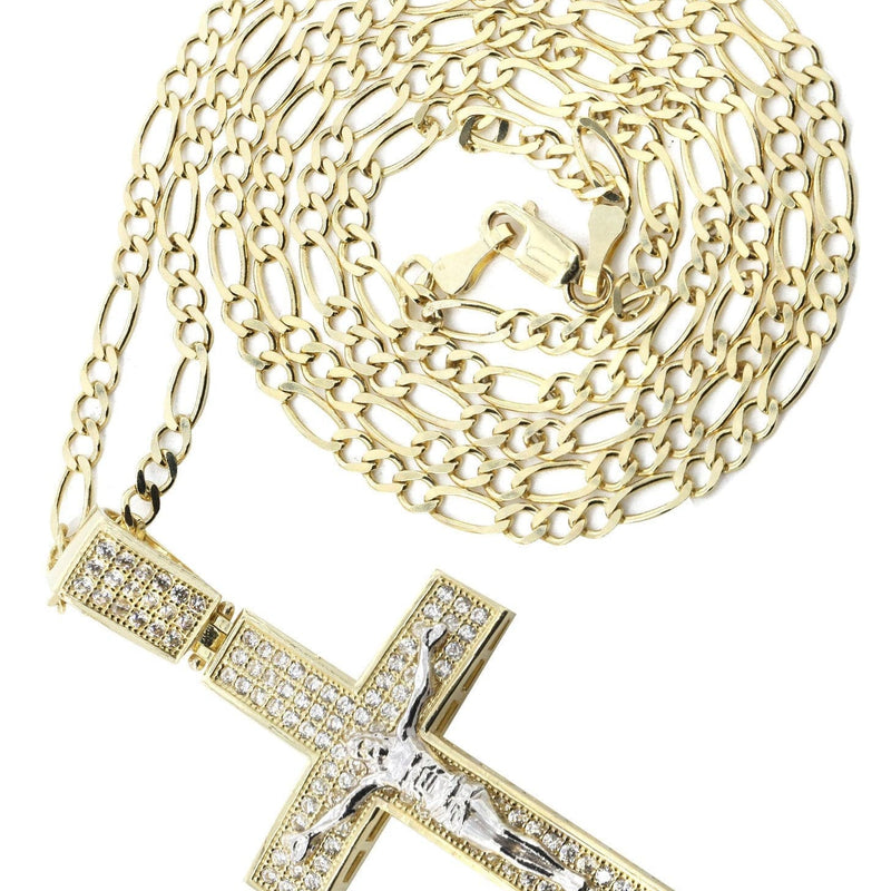 10K Yellow Gold Cross /Crucifix Necklace | Appx. 9.8 Grams