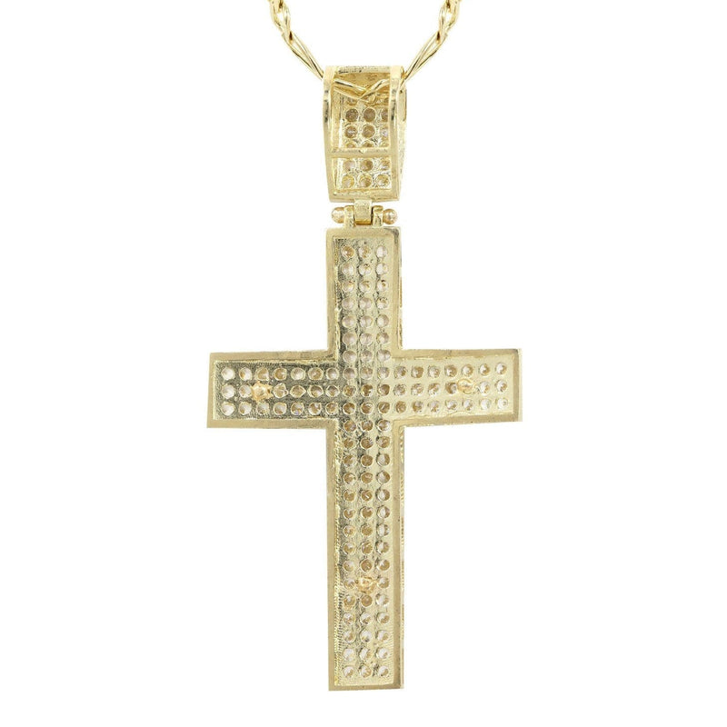 10K Yellow Gold Cross /Crucifix Necklace | Appx. 9.8 Grams