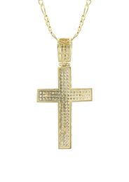 10K Yellow Gold Cross /Crucifix Necklace | Appx. 9.8 Grams