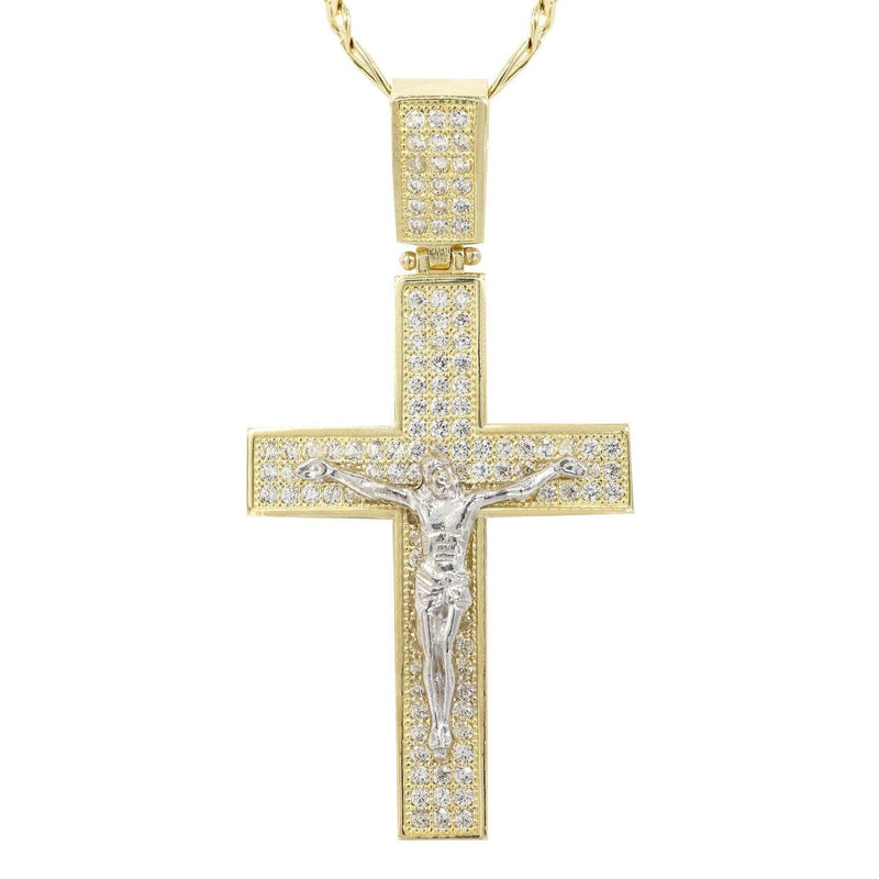 10K Yellow Gold Cross /Crucifix Necklace | Appx. 9.8 Grams