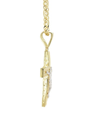 10K Yellow Gold Cross /Crucifix Necklace | Appx. 9.8 Grams