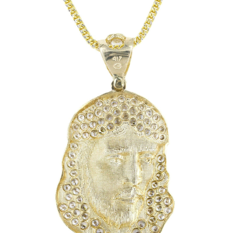 10K Yellow Gold Jesus Piece Chain | Appx. 18.7 Grams