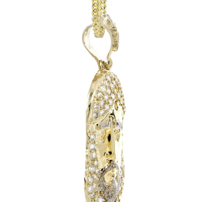 10K Yellow Gold Jesus Piece Chain | Appx. 18.7 Grams