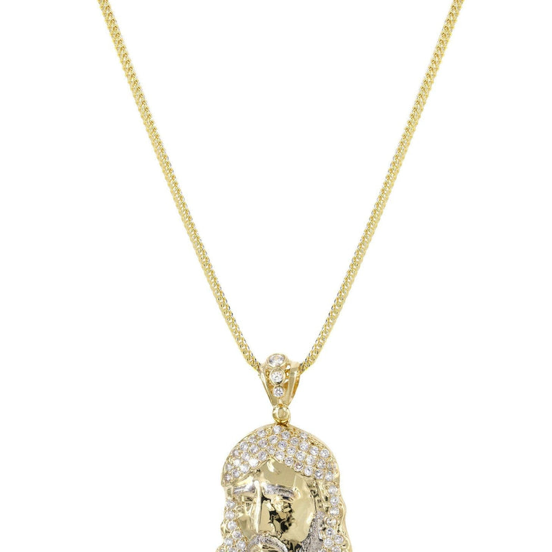 10K Yellow Gold Jesus Piece Chain | Appx. 18.7 Grams
