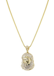 10K Yellow Gold Jesus Piece Chain | Appx. 18.7 Grams