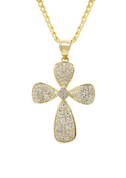 10K Yellow Gold Cross Necklace | Appx. 17.3 Grams