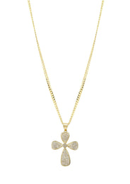 10K Yellow Gold Cross Necklace | Appx. 17.3 Grams
