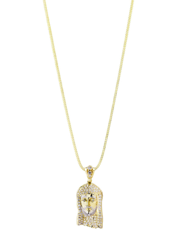 10K Yellow Gold Jesus Piece Chain | Appx. 21.5 Grams