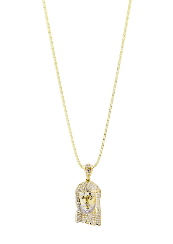 10K Yellow Gold Jesus Piece Chain | Appx. 21.5 Grams
