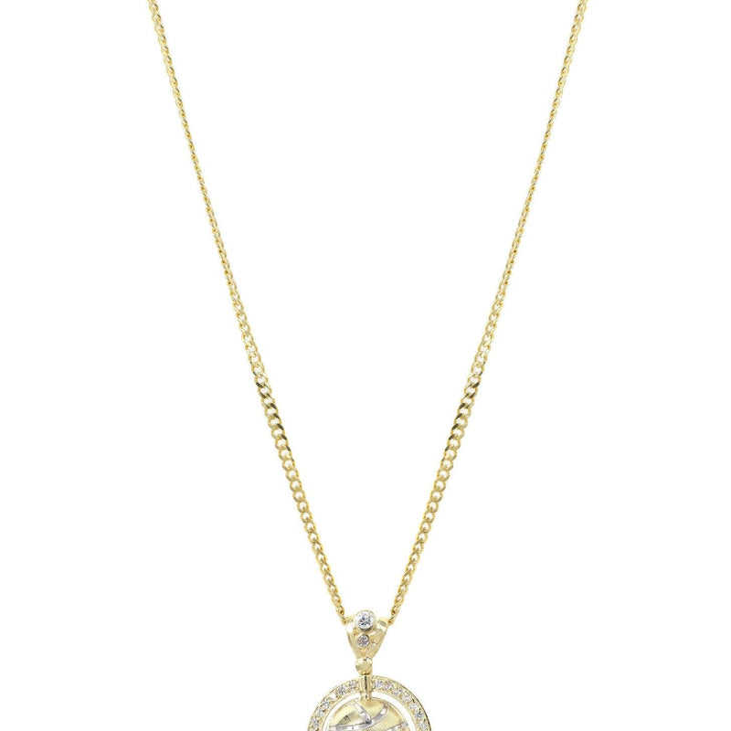 10K Yellow Gold Basketball Necklace | Appx. 21.3 Grams