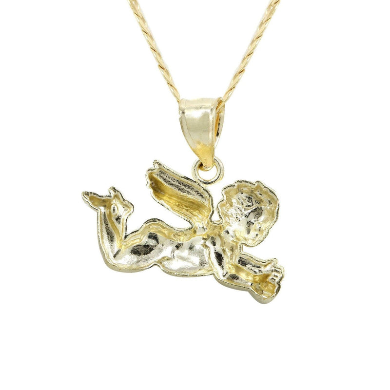 10K Yellow Gold Necklace & Cupid Necklace | Appx. 6.5 Grams