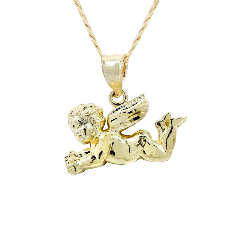 10K Yellow Gold Necklace & Cupid Necklace | Appx. 6.5 Grams
