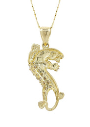 10K Yellow Gold Figaro  Tiger Necklace | Appx. 12 Grams