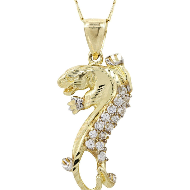 10K Yellow Gold Figaro  Tiger Necklace | Appx. 12 Grams