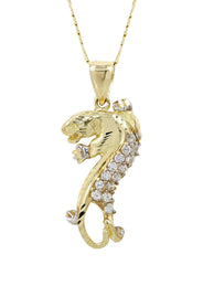 10K Yellow Gold Figaro  Tiger Necklace | Appx. 12 Grams