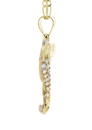 10K Yellow Gold Figaro  Tiger Necklace | Appx. 12 Grams