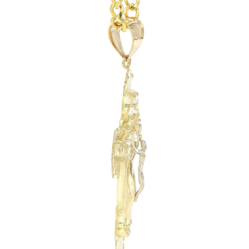 10K Yellow Gold Cross /Crucifix Necklace | Appx. 24.6 Grams