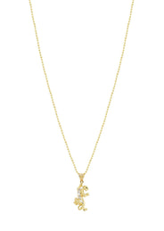 10K Yellow Gold Dog Tag Tiger Necklace | Appx. 9 Grams