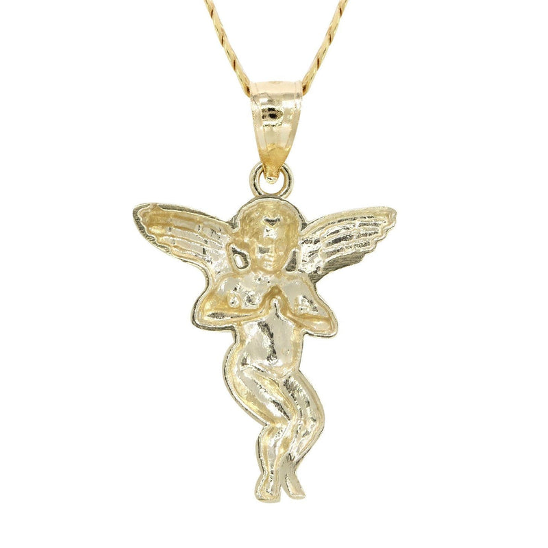 10K Yellow Gold Necklace & Angel Necklace | Appx. 6.3 Grams