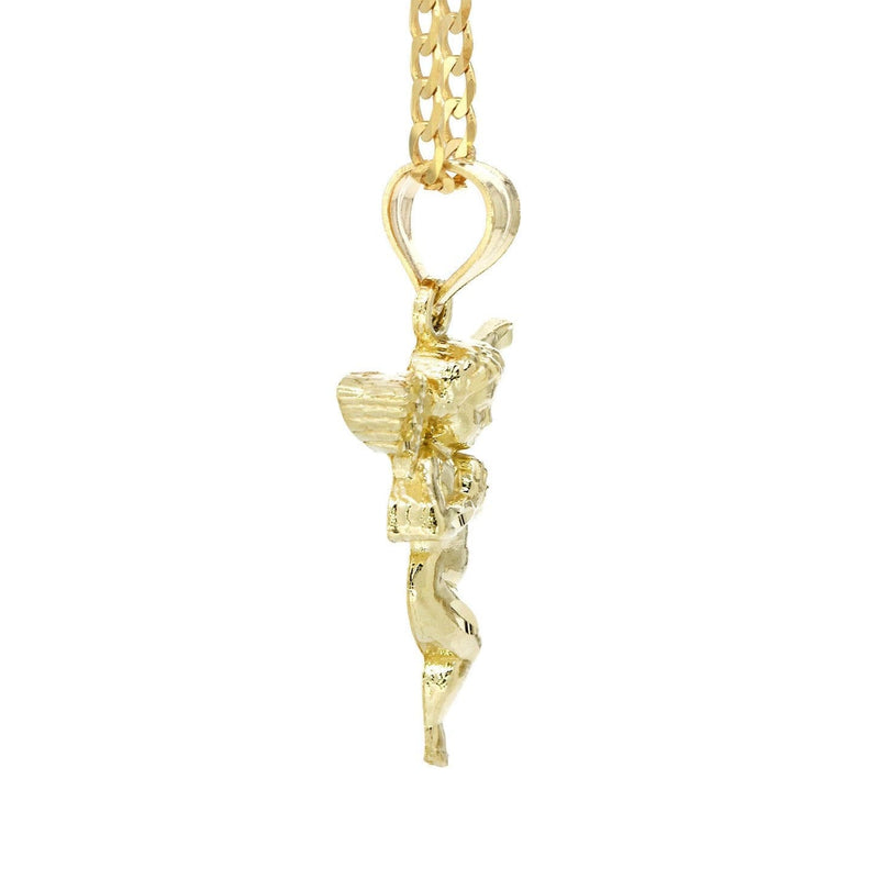 10K Yellow Gold Necklace & Angel Necklace | Appx. 6.3 Grams