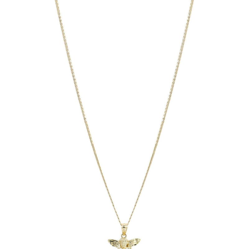 10K Yellow Gold Necklace & Angel Necklace | Appx. 6.3 Grams