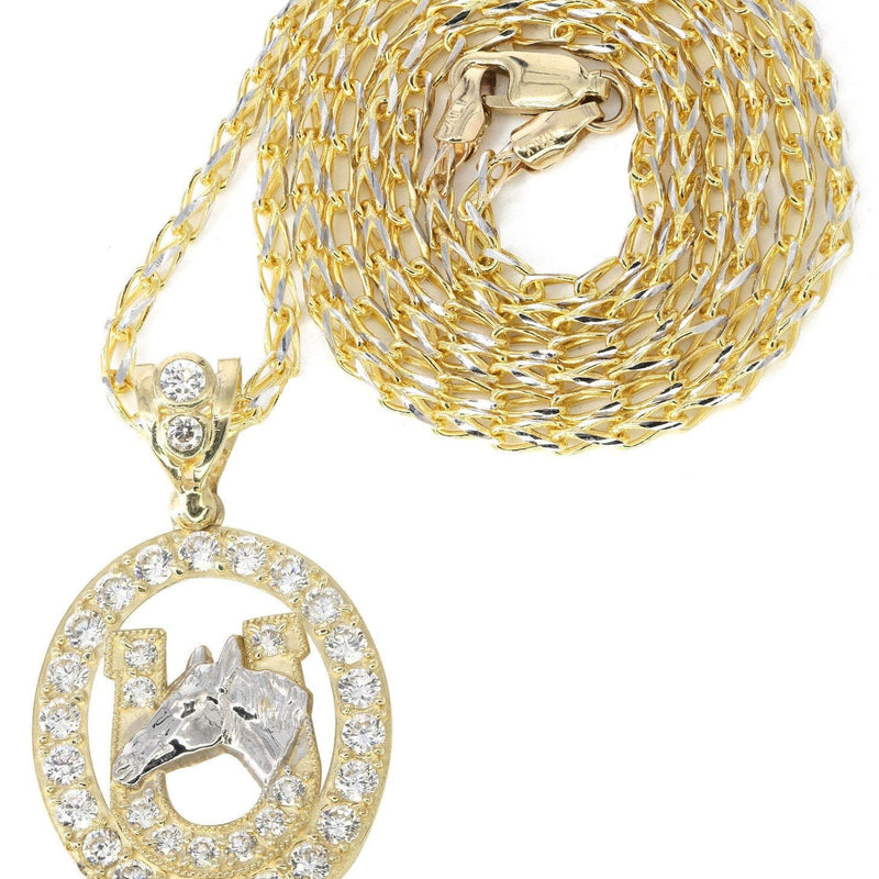 10K Yellow Gold Fancy Link  Horse Shoe | Appx. 12.6 Grams