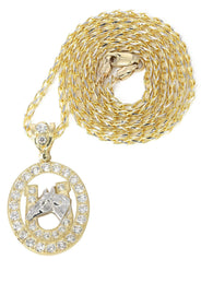 10K Yellow Gold Fancy Link  Horse Shoe | Appx. 12.6 Grams