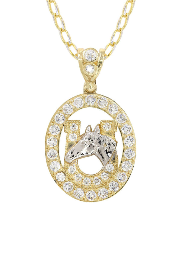 10K Yellow Gold Fancy Link  Horse Shoe | Appx. 12.6 Grams