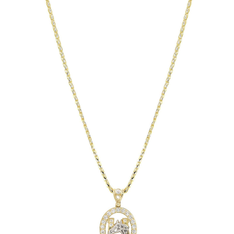 10K Yellow Gold Fancy Link  Horse Shoe | Appx. 12.6 Grams