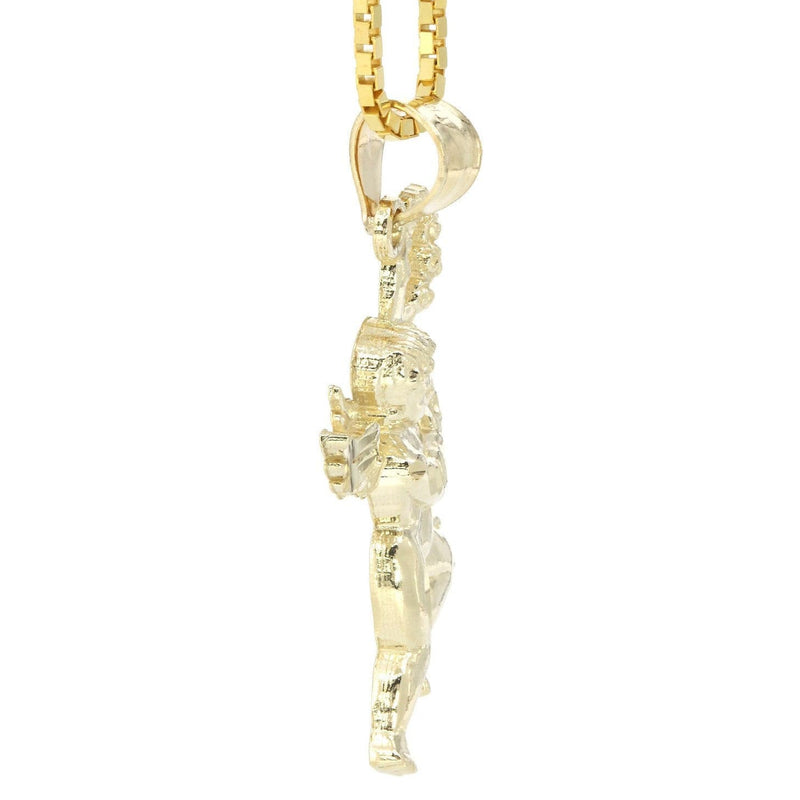 10K Yellow Gold Box  Angel Necklace | Appx. 6.3 Grams