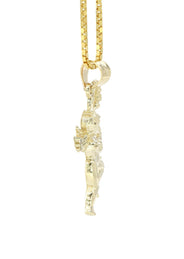10K Yellow Gold Box  Angel Necklace | Appx. 6.3 Grams