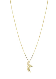 10K Yellow Gold Box  Angel Necklace | Appx. 6.3 Grams