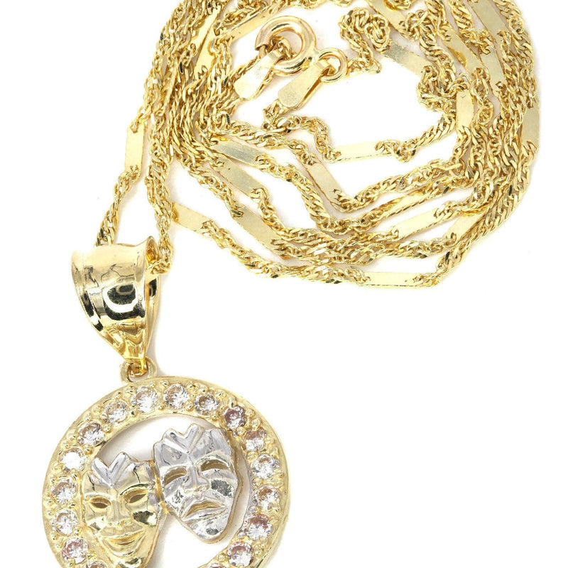 10K Yellow Gold Fancy Link  Theater Necklace | Appx. 5.8 Grams