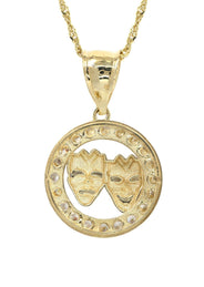 10K Yellow Gold Fancy Link  Theater Necklace | Appx. 5.8 Grams