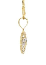 10K Yellow Gold Fancy Link  Theater Necklace | Appx. 5.8 Grams