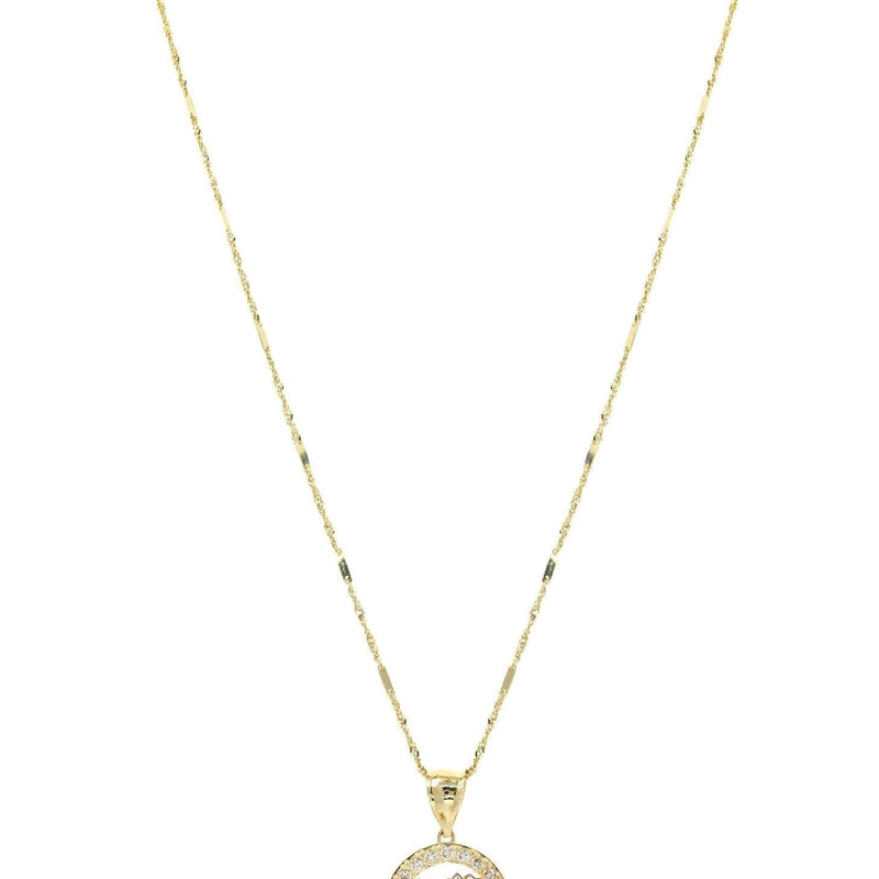 10K Yellow Gold Fancy Link  Theater Necklace | Appx. 5.8 Grams