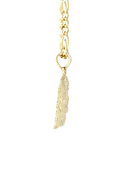 10K Yellow Gold Figaro  Jesus Piece Chain | Appx. 6.2 Grams