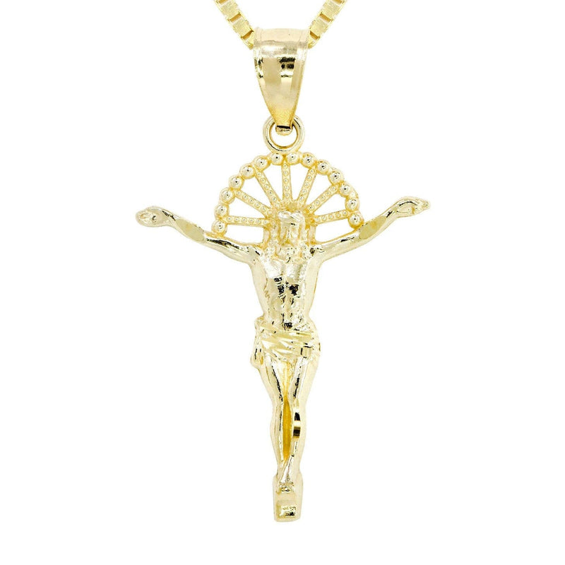 10K Yellow Gold Box  Gold Crusifix Necklace | Appx. 5.3 Grams
