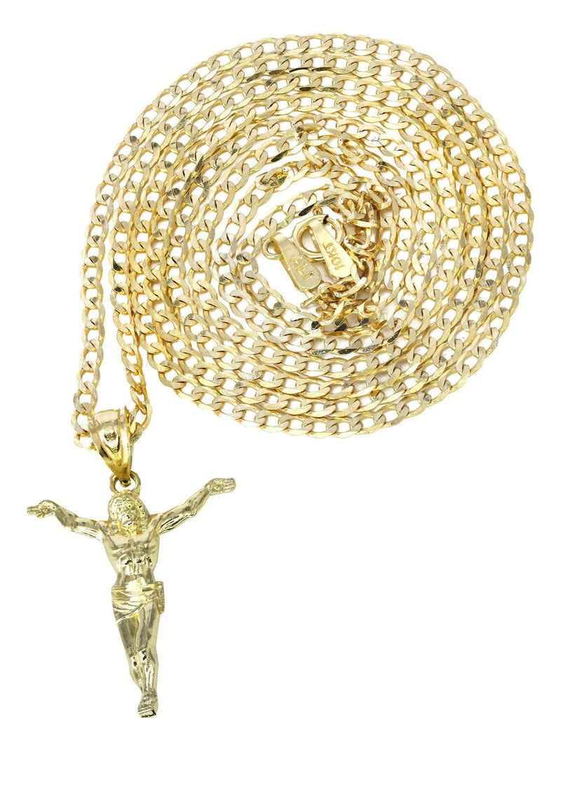 10K Gold Crucifix Necklace | Appx. 5.7 Grams