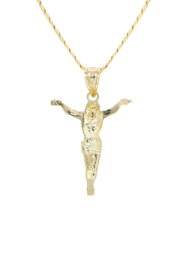 10K Gold Crucifix Necklace | Appx. 5.7 Grams