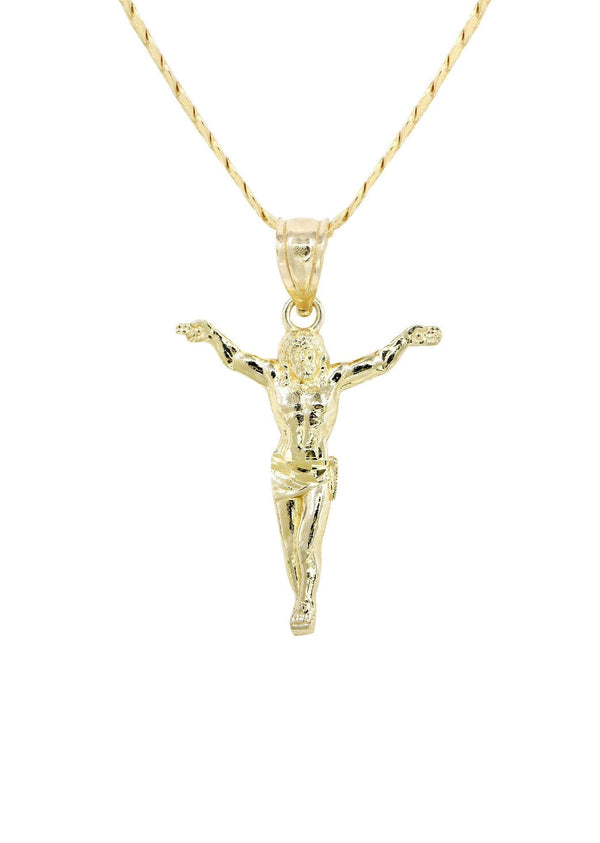 10K Gold Crucifix Necklace | Appx. 5.7 Grams