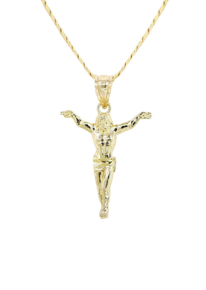 10K Gold Crucifix Necklace | Appx. 5.7 Grams
